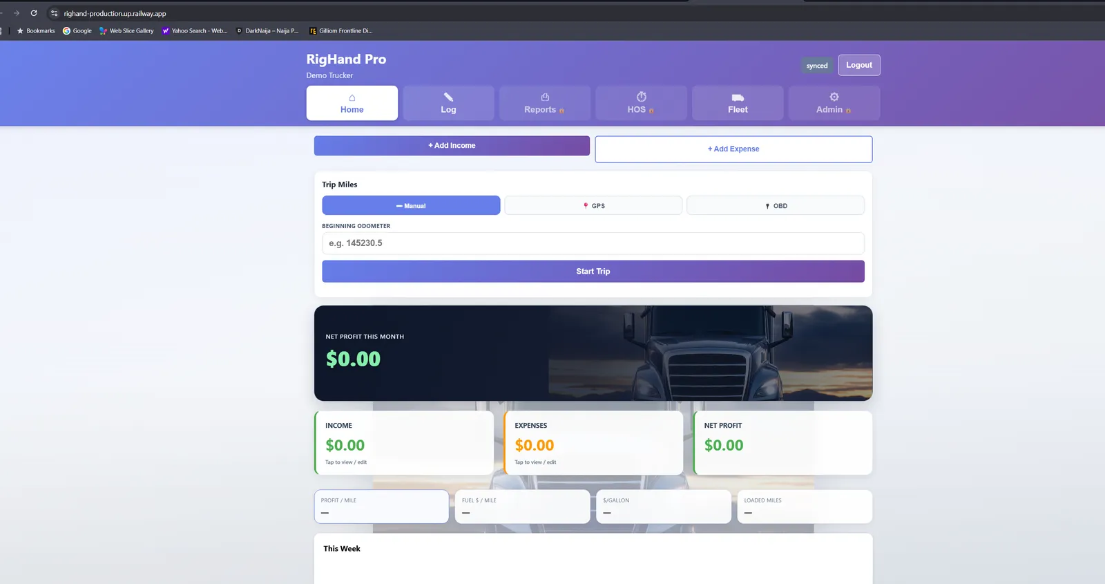 RigHand AI screenshot